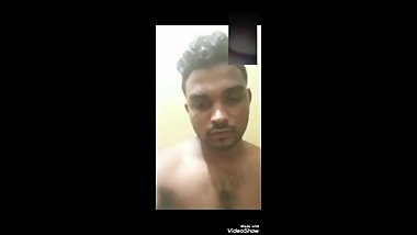 Indian Tamil Straight Guy Muruga Perumal showing his dick and cum
