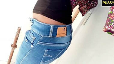 Indian girl in public washroom full video