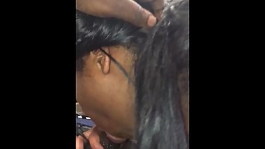 Step sister sucking dick at the Telly