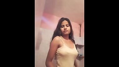 My cute girlfriend private show