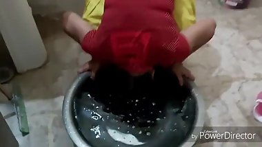 Indian Hair Dunk With Real Sound