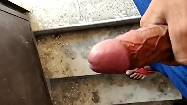 Indian boy jerking Slow-mo