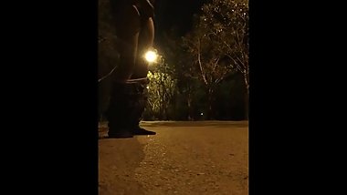 Indian sissy slave cumming on road