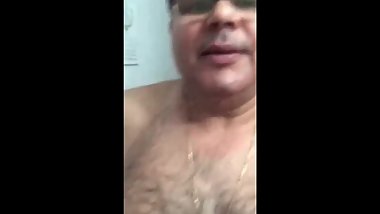 Indian daddy showing his dick