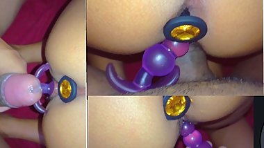 Asian girl fucked !Triple Penetration.but plug à¶»à·”à·„à·”à¶«à·” à¶šà·à¶¸à·Šà¶´à·ƒà·Š