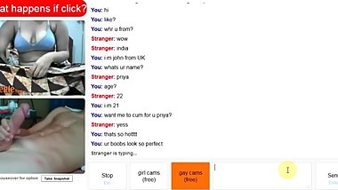 6. [Omegle] Indian chick reveals nice tits before omegle froze
