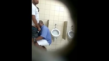 Toilet blowjob