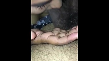 Young Indian bitch sucking dick before getting pounded