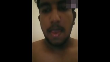 Indian man horny cum in restroom