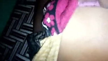 Indian village sleeping Cousin Sisters small boobs