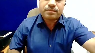 indian man showing dick in office