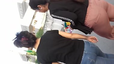 Indian Girl IN Tight Jeans Butt, Asses
