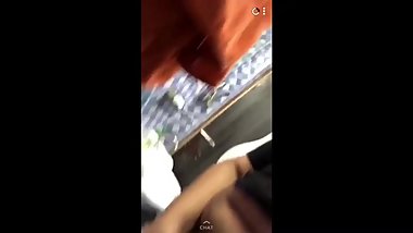 Chubby Indian lad with small dick wanking on snapchat