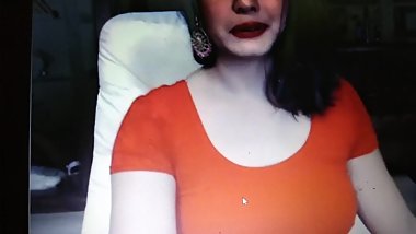 Hot Indian girlfriend lying on bed