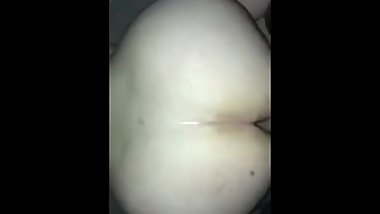 Fucking round butt MILF while her son playing FORTNITE outside of room