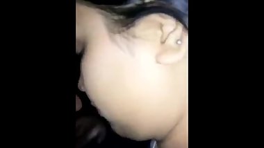 School girl with her bf at hotel