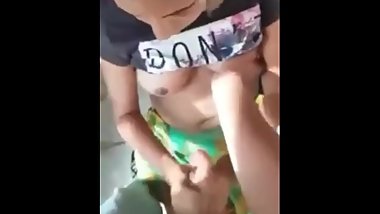 Cute teen covered in cum