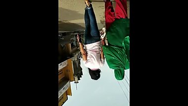 very beautiful indian teenager back walking ass in tight jean n slow motion