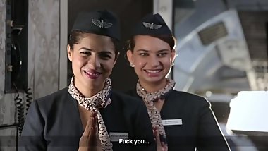 indian girl flight attendant talking nasty