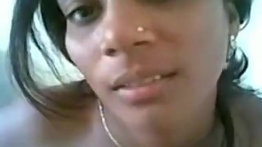 Desi husband playing with wife boobs