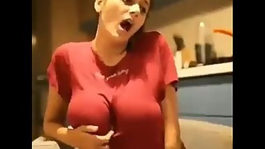 Hot indian girl gets horny on fb live